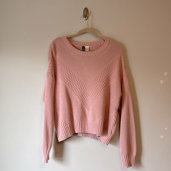 Rose pink knit H&M sweater - Picture 1 of 5